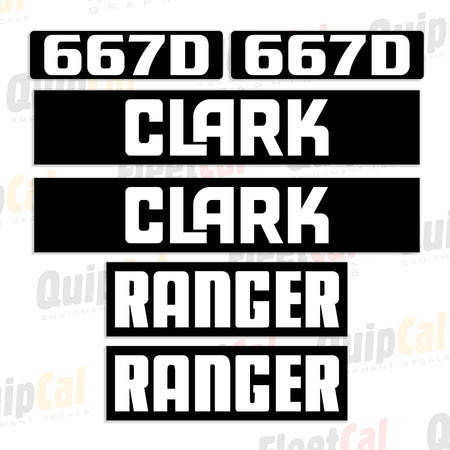 Clark Ranger Grapple Skidder Decals