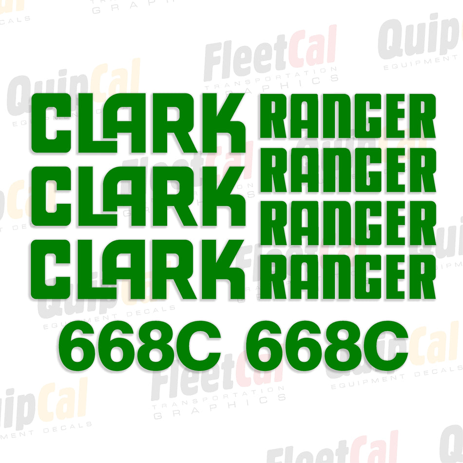 Clark Ranger Grapple Skidder Decals