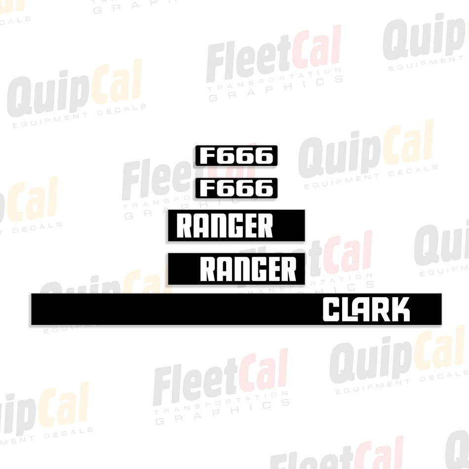 Clark Ranger Grapple Skidder Decals