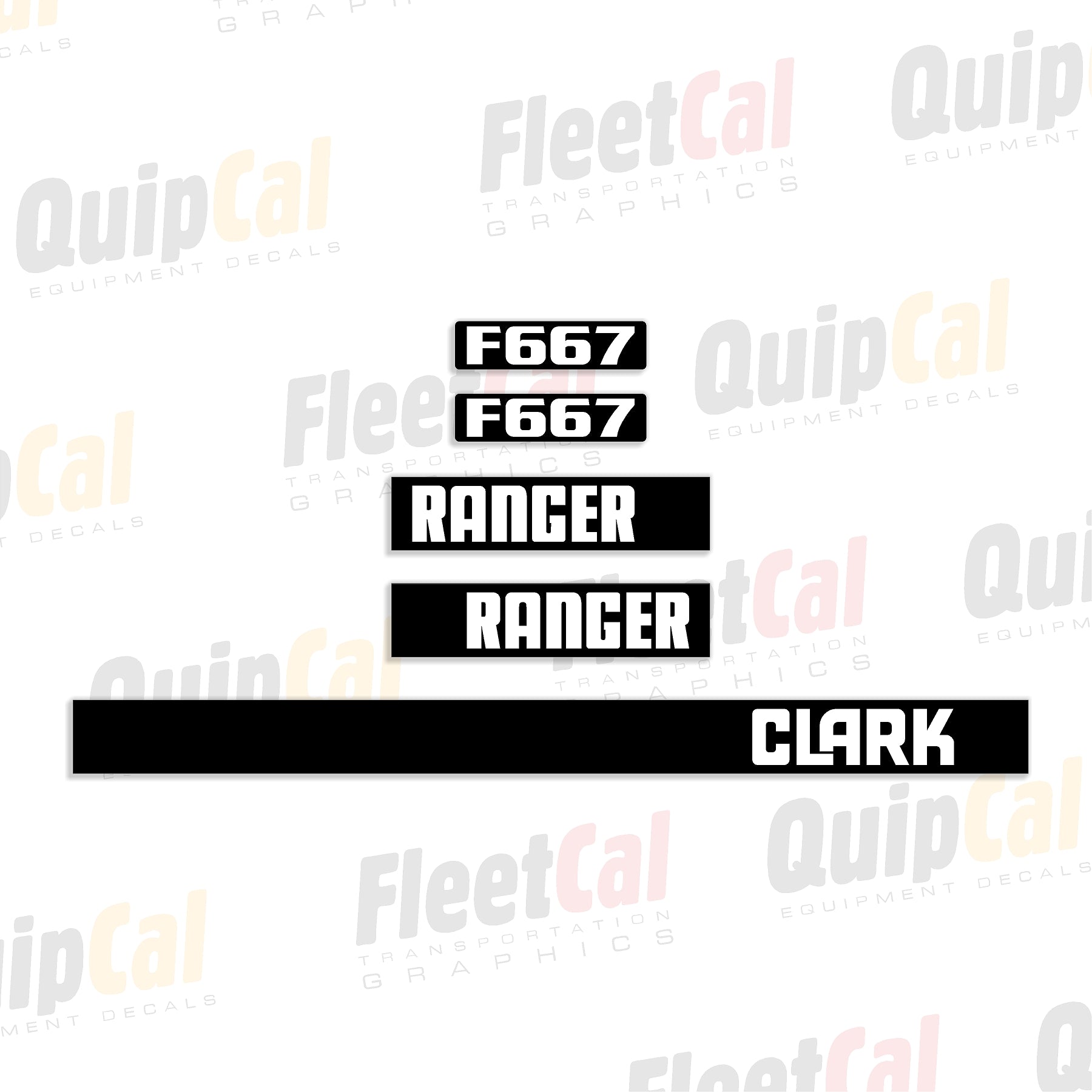 Clark Ranger Grapple Skidder Decals