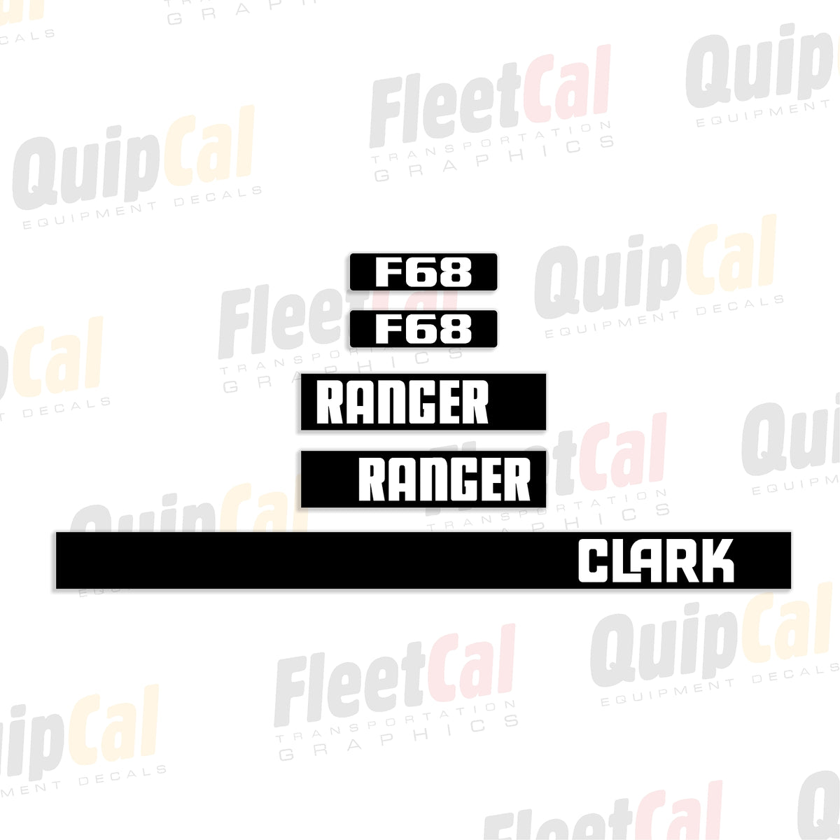 Clark Ranger Grapple Skidder Decals