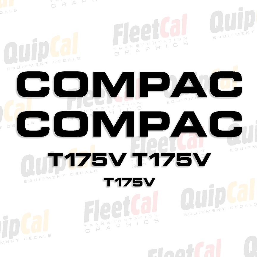 Compac Roller Decals