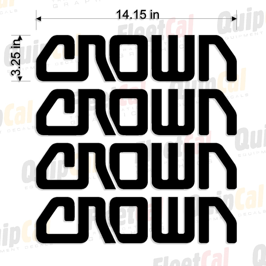 Crown Forklift Decals