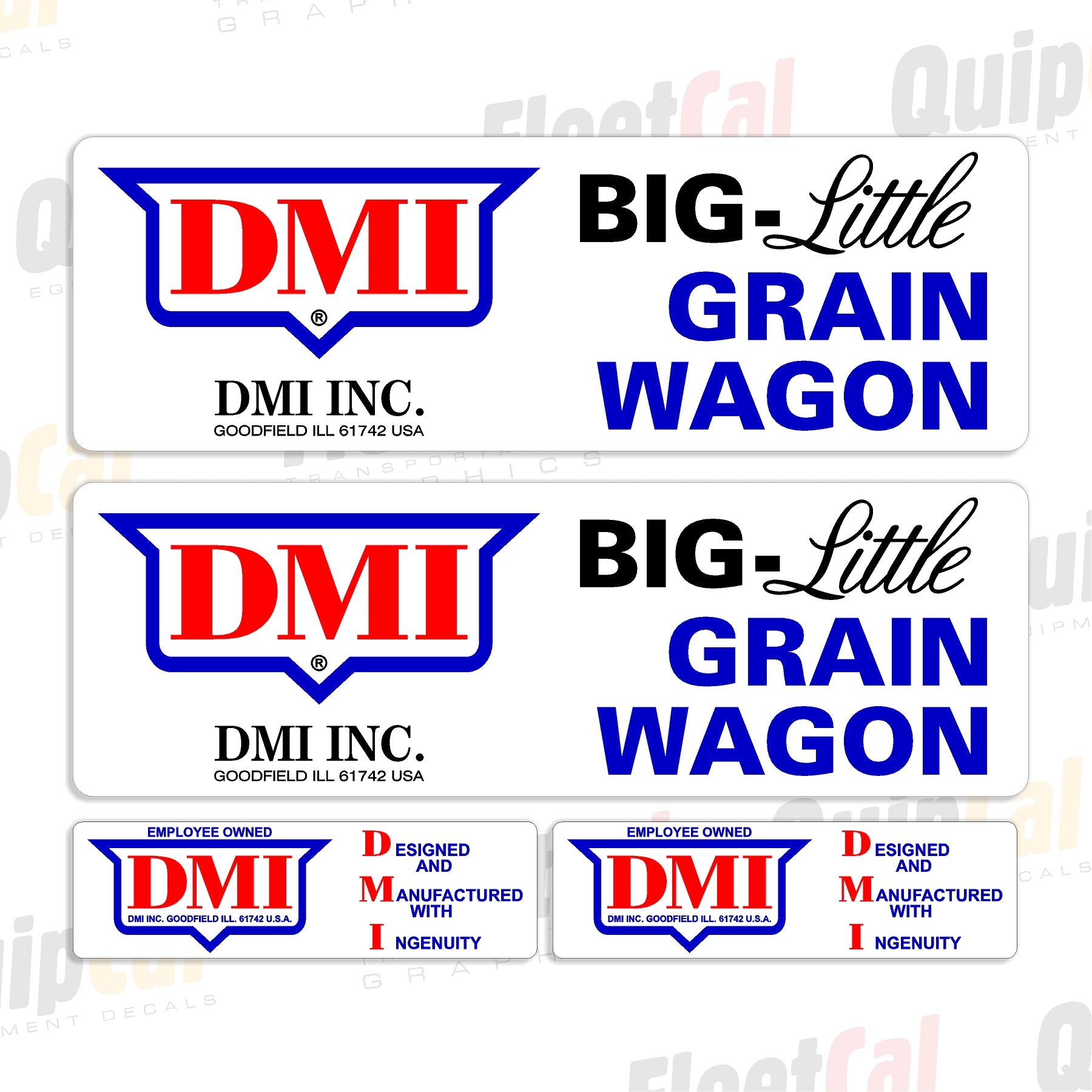 DMI Grain Wagon Decal Set