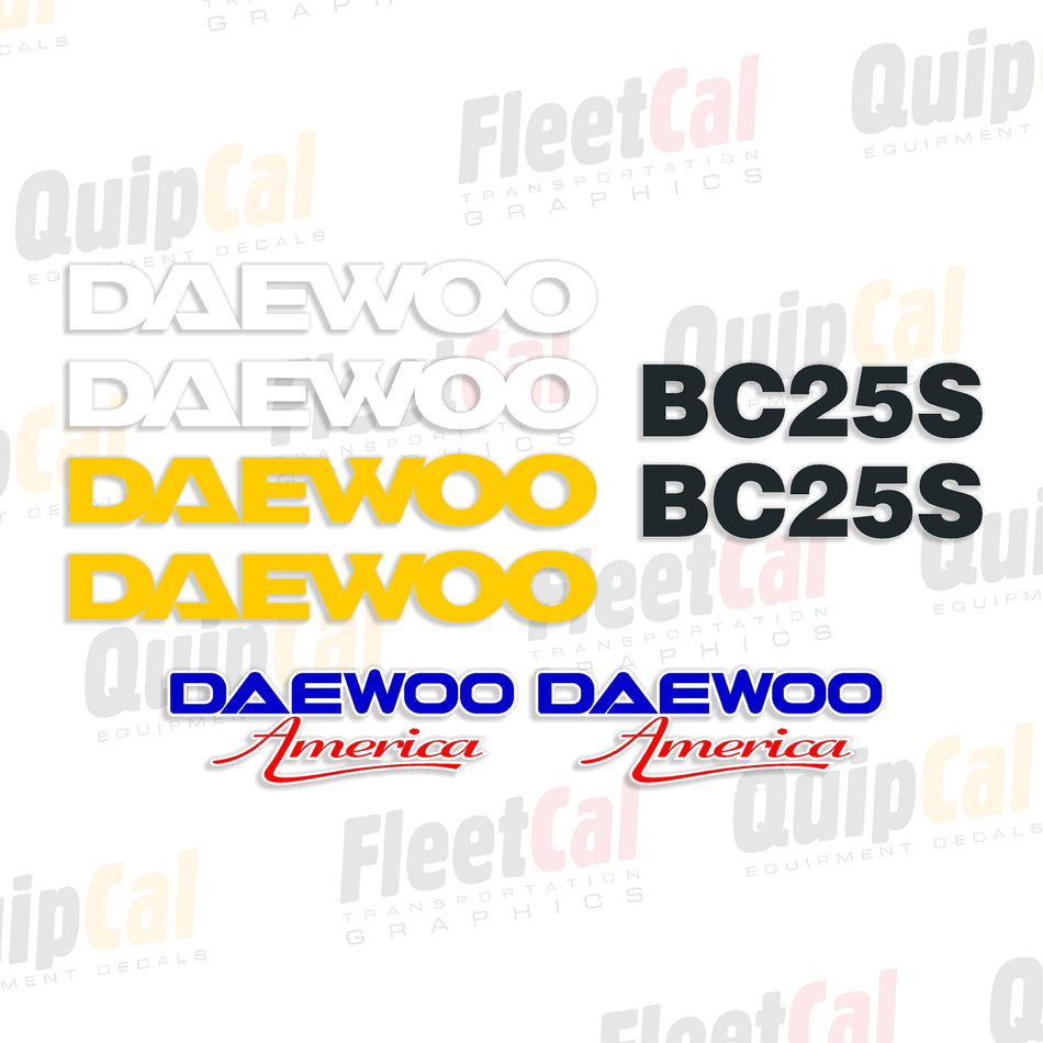 Daewoo Forklift Decals