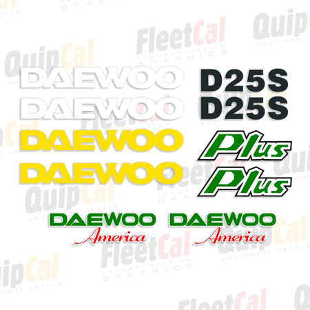 Daewoo Forklift Decals