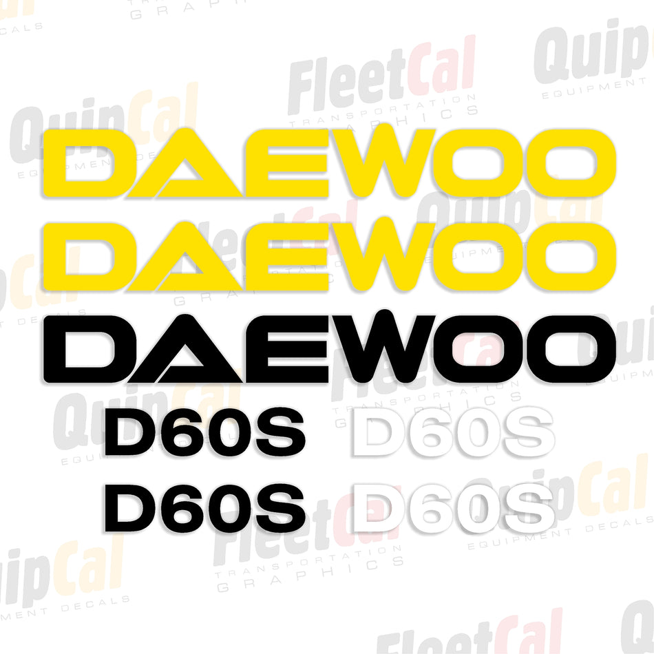 Daewoo Forklift Decals