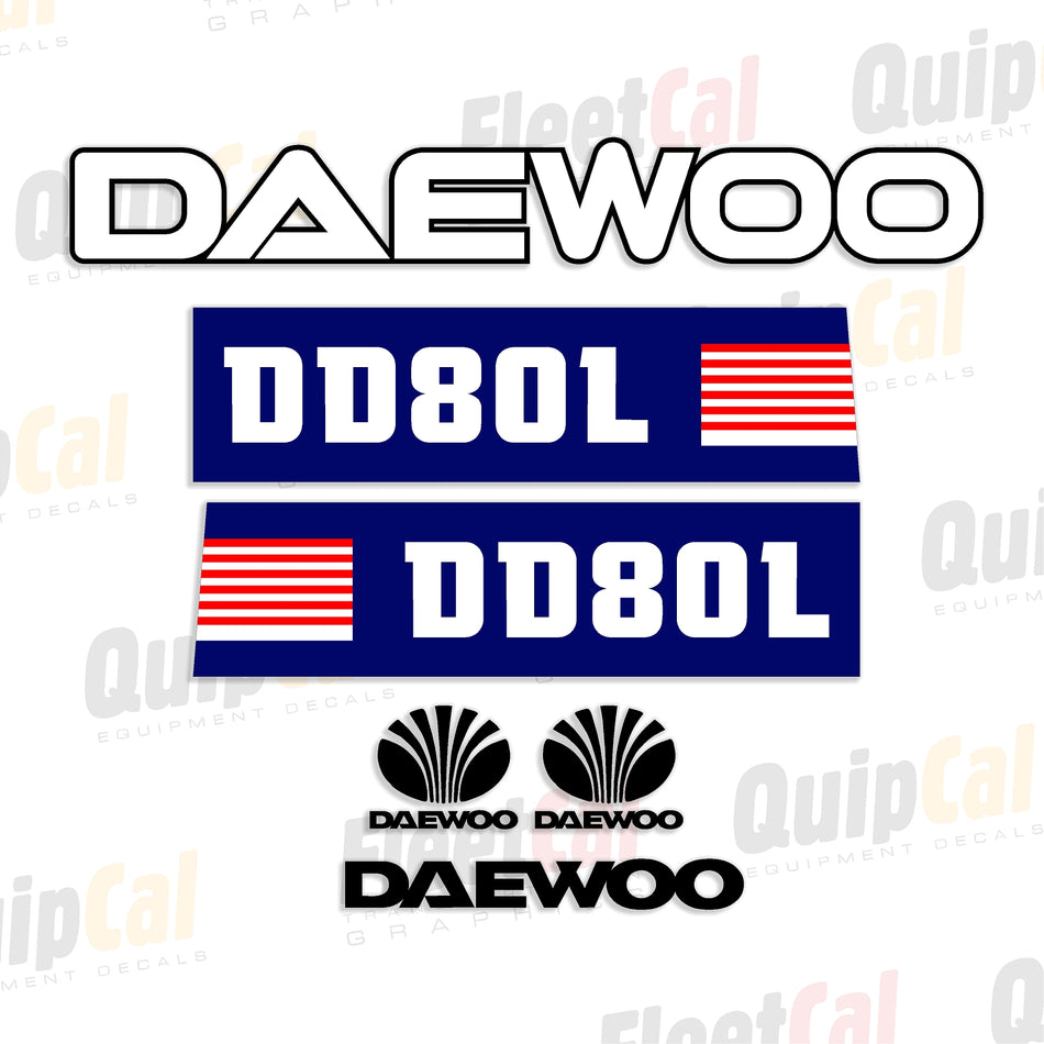 Daewoo Dozer Decals