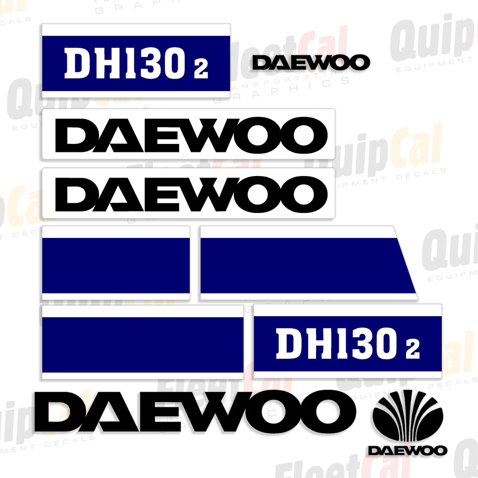 Daewoo Excavator Decals