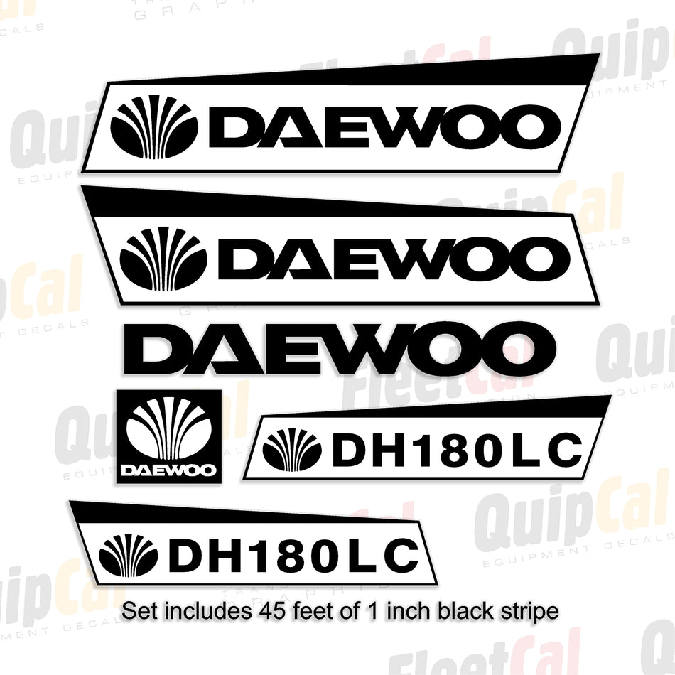 Daewoo Excavator Decals