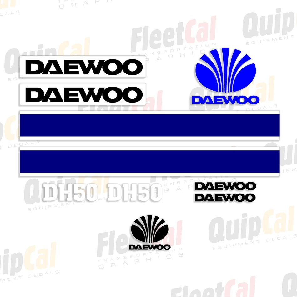 Daewoo Excavator Decals