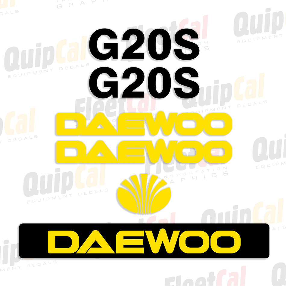 Daewoo Forklift Decals