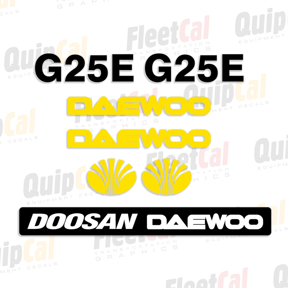 Daewoo Forklift Decals