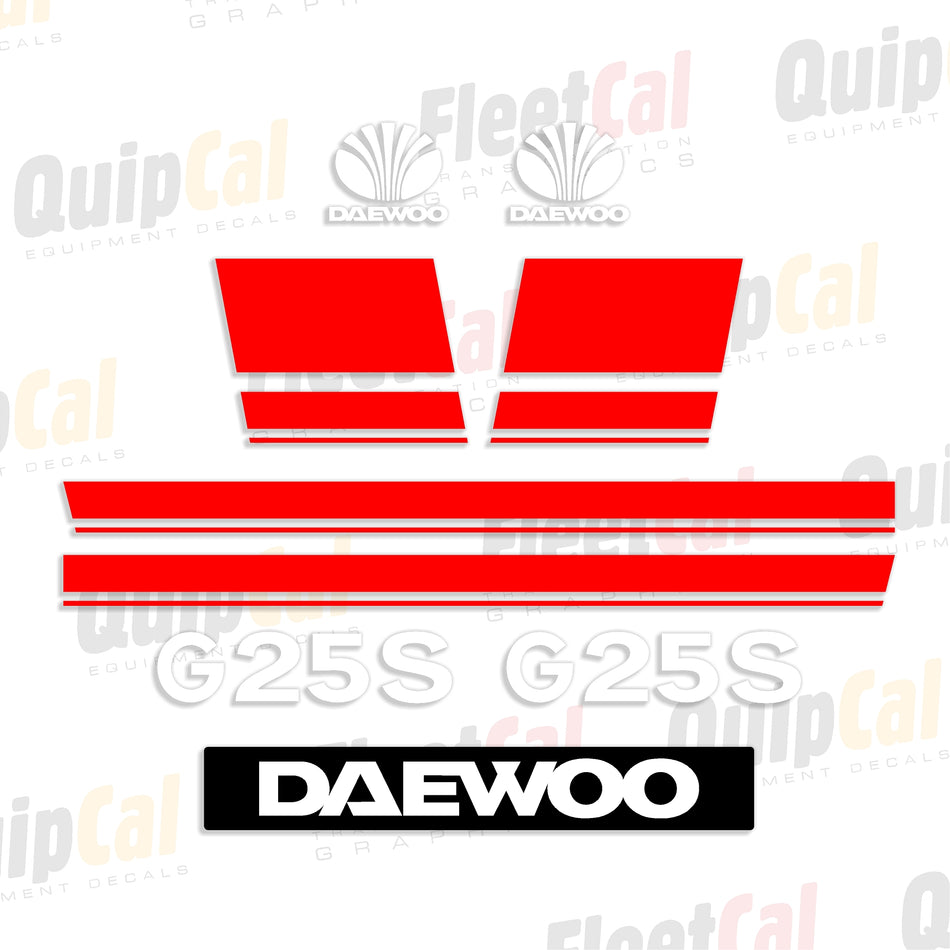 Daewoo Forklift Decals