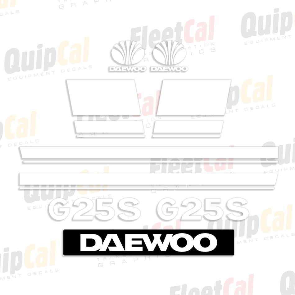 Daewoo Forklift Decals