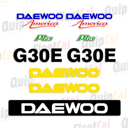 Daewoo Forklift Decals