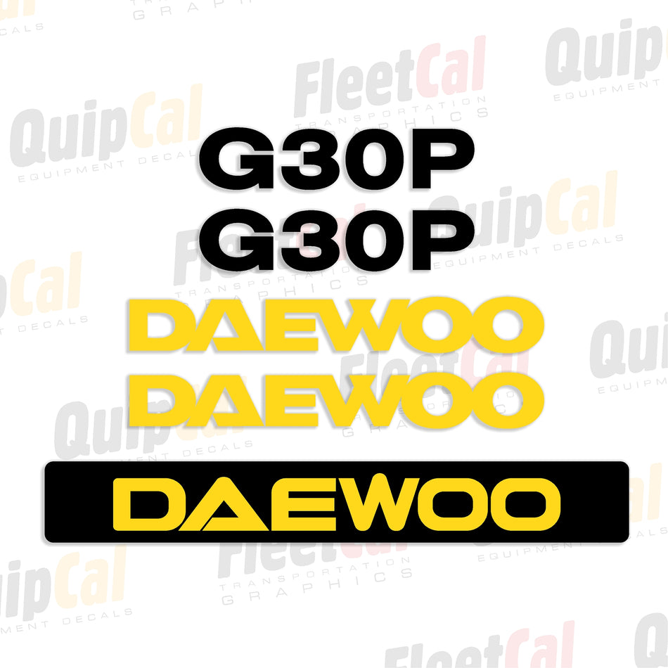 Daewoo Forklift Decals