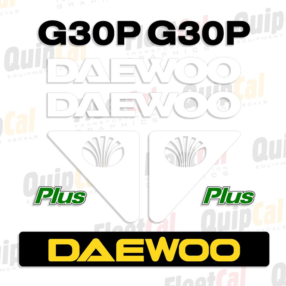 Daewoo Forklift Decals