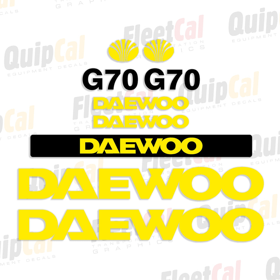 Daewoo Forklift Decals