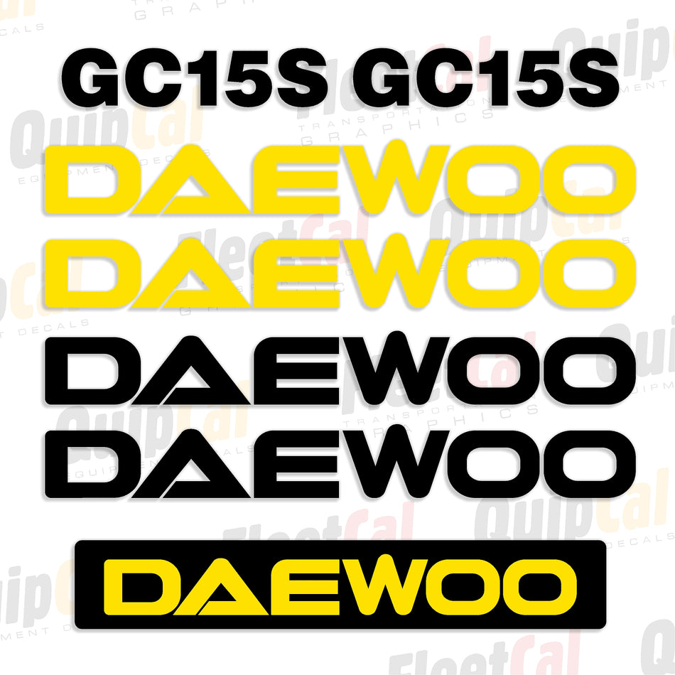 Daewoo Forklift Decals