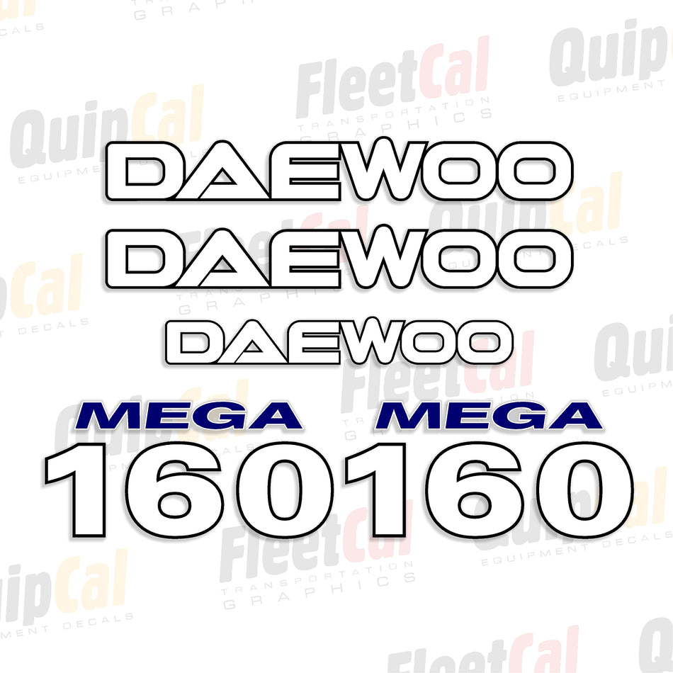 Daewoo Wheel Loader Decals