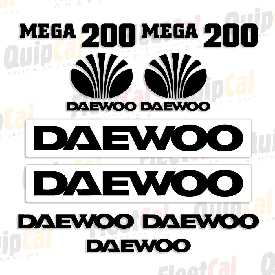 Daewoo Wheel Loader Decals