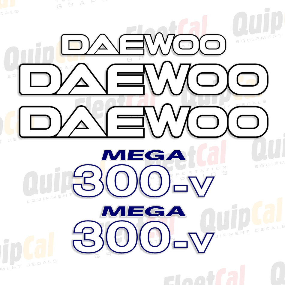 Daewoo Wheel Loader Decals