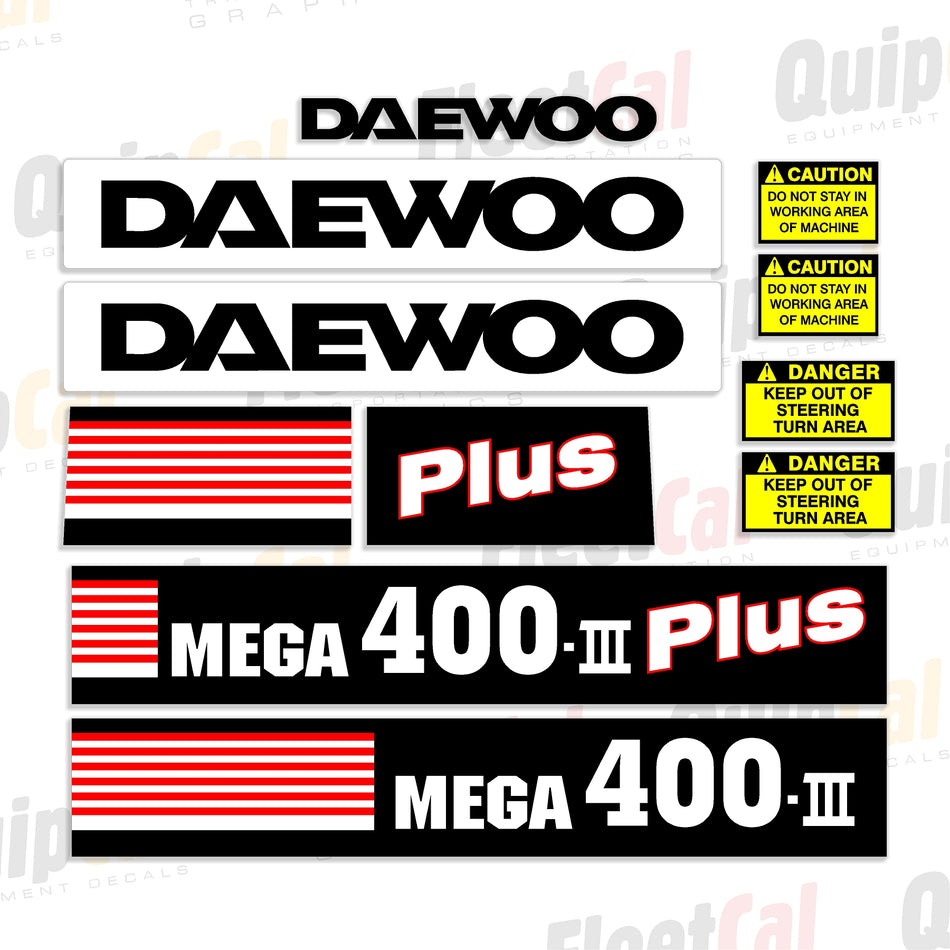 Daewoo Wheel Loader Decals