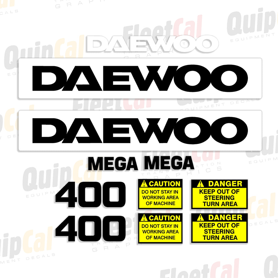 Daewoo Wheel Loader Decals