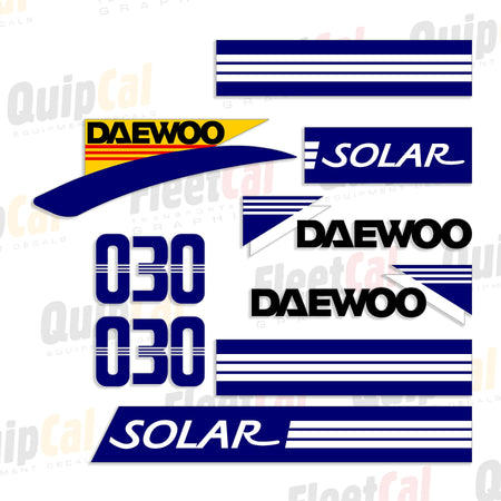 Daewoo Excavator Decals