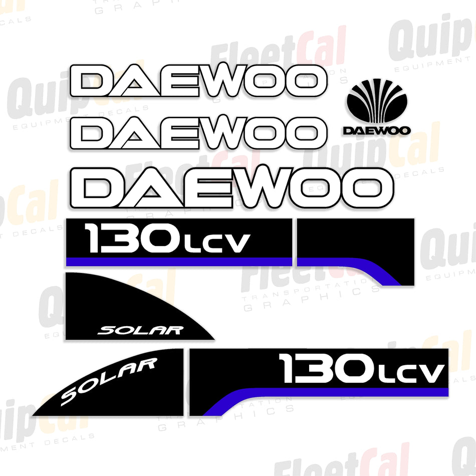 Daewoo Excavator Decals