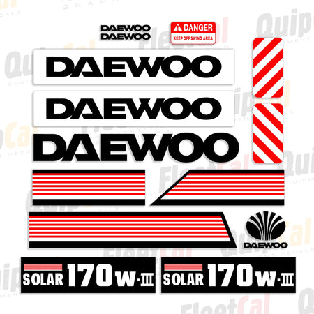 Daewoo Excavator Decals