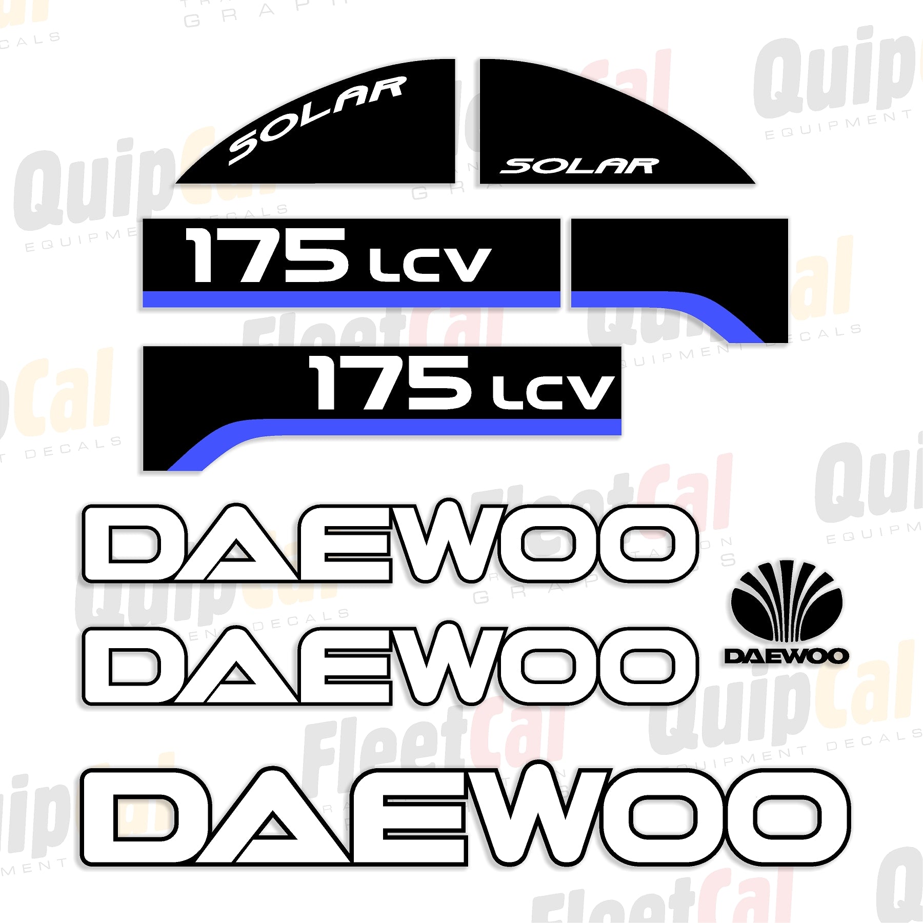 Daewoo Excavator Decals