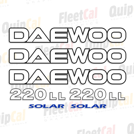 Daewoo Log Loader Decals