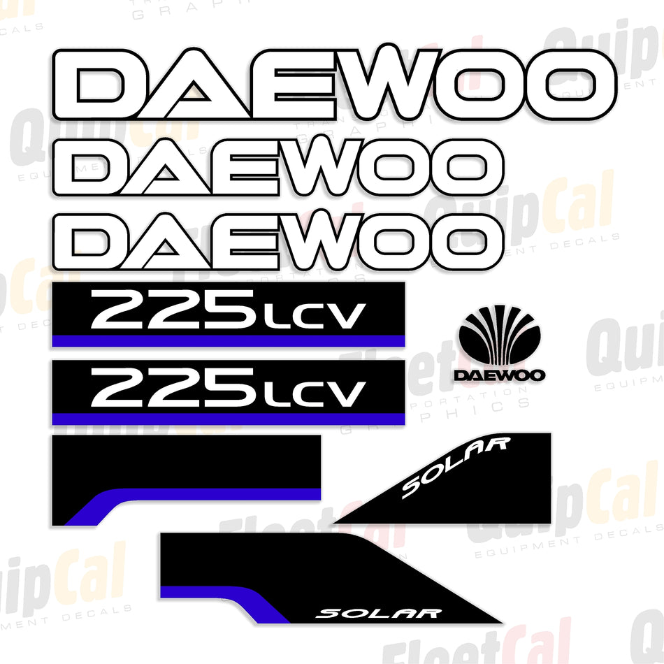 Daewoo Excavator Decals