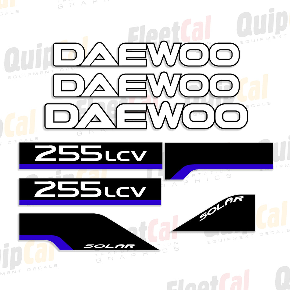 Daewoo Excavator Decals