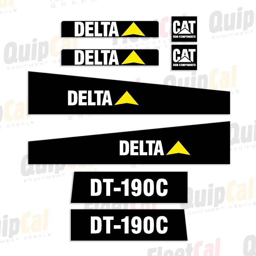 Delta Cable Plow Decals