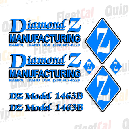 Diamond Z Wood Grinder Decal Set