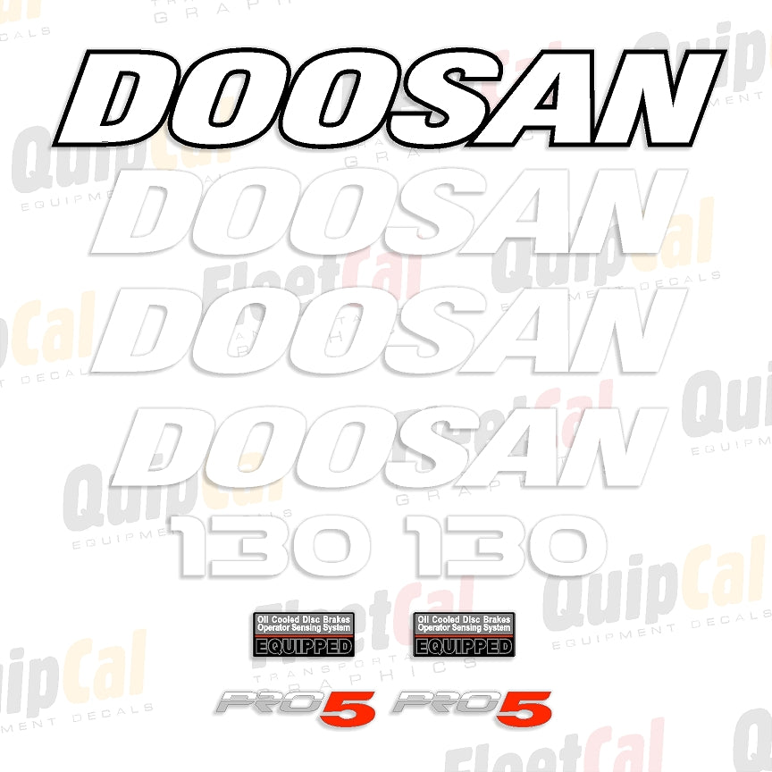 Doosan Forklift Decals