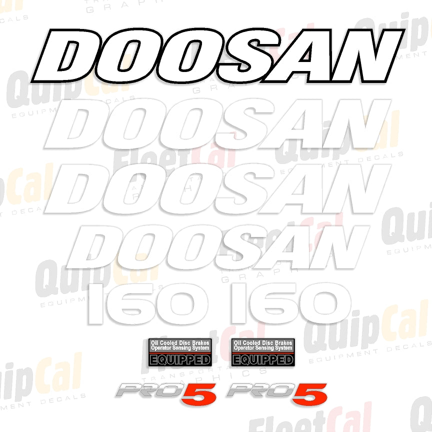 Doosan Forklift Decals