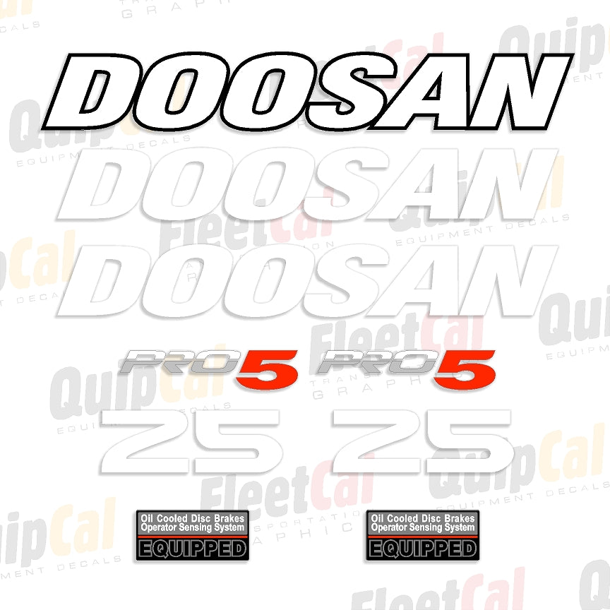 Doosan Forklift Decals