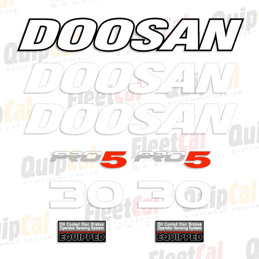 Doosan Forklift Decals