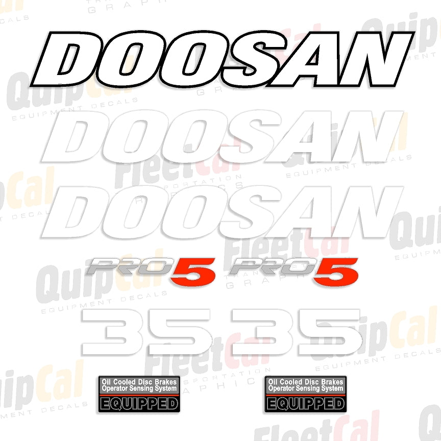 Doosan Forklift Decals