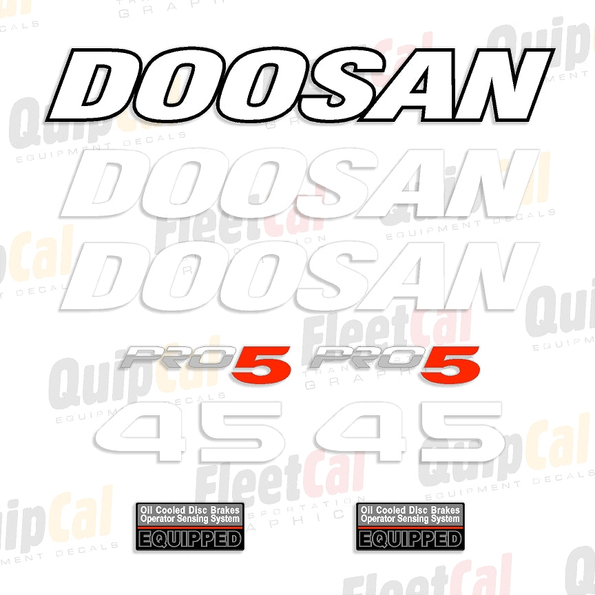 Doosan Forklift Decals