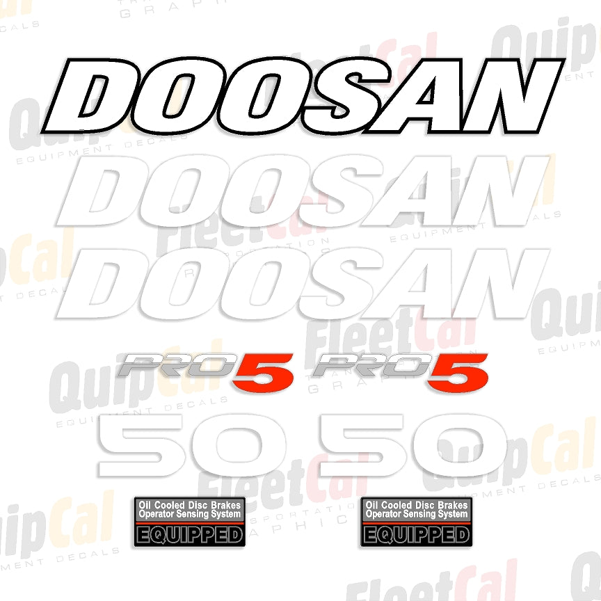 Doosan Forklift Decals