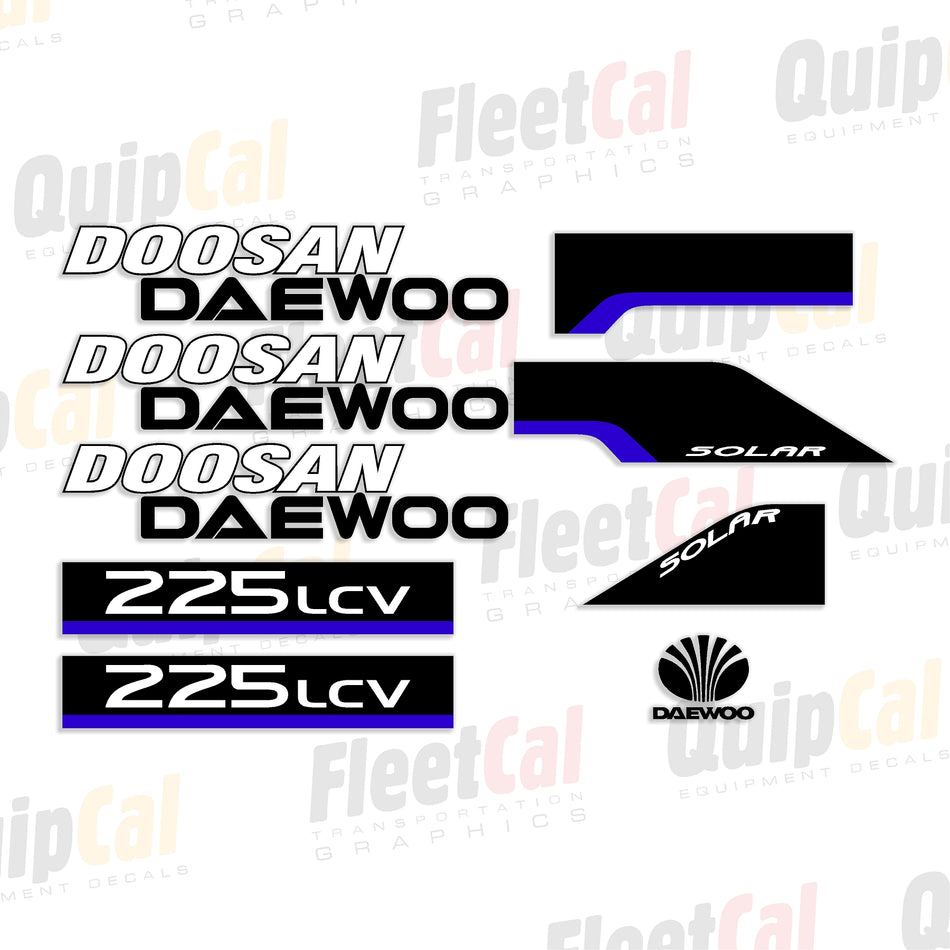 Doosan Daewoo Excavator Decals