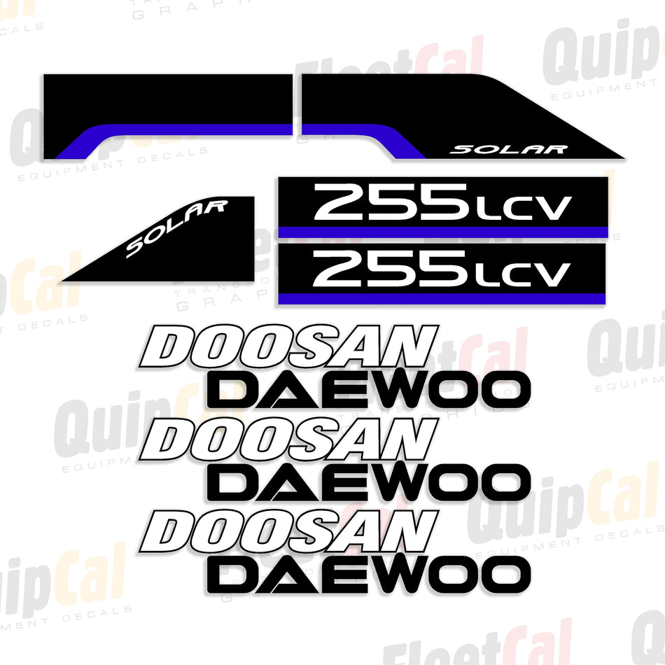 Doosan Daewoo Excavator Decals