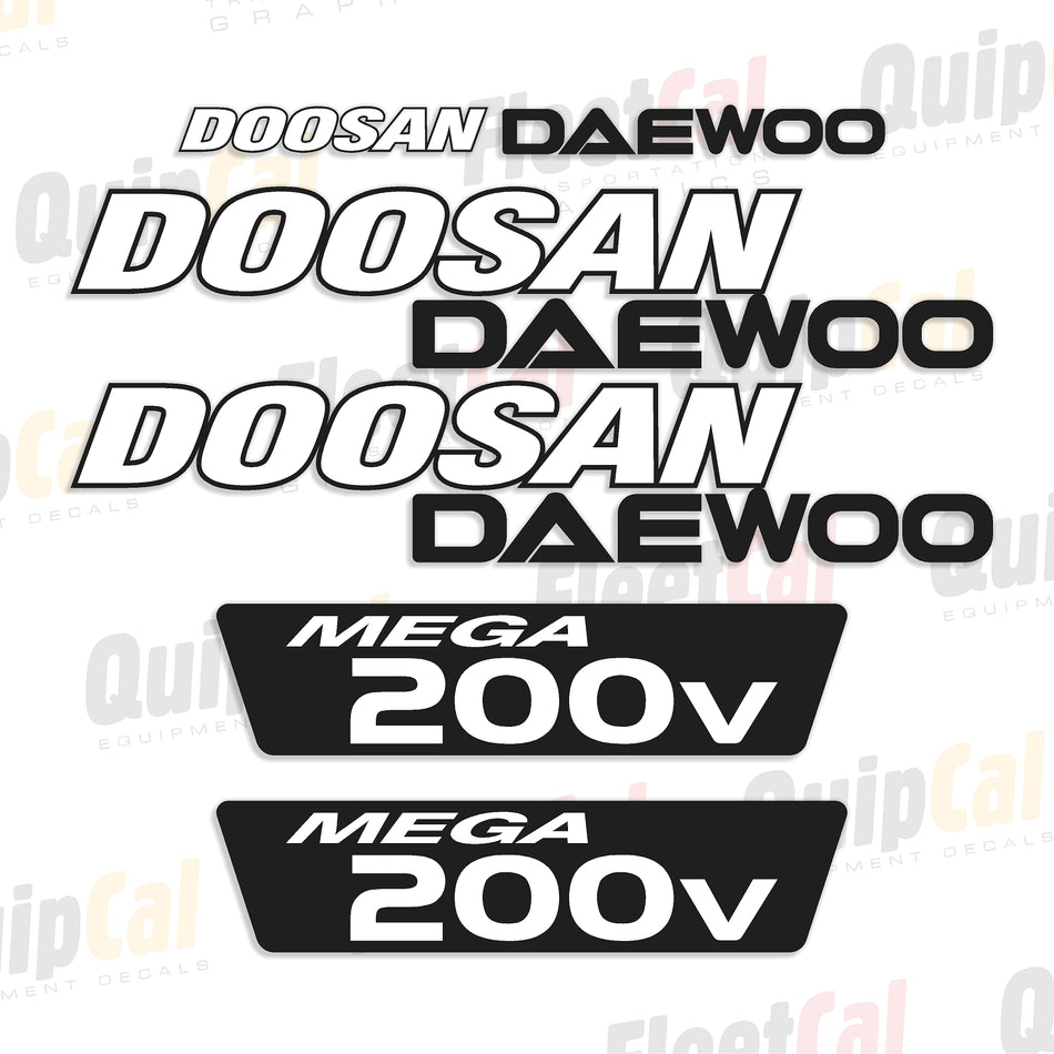 Doosan Daewoo Wheel Loader Decals