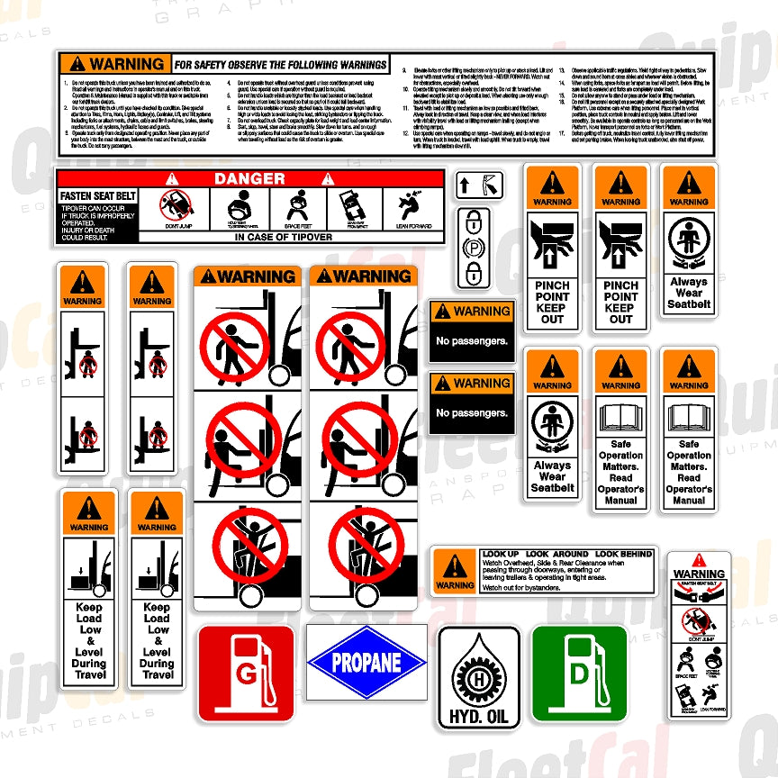 Doosan Forklift Decals