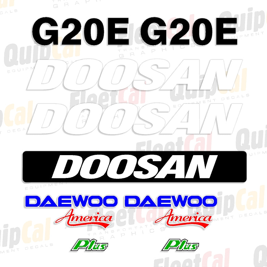 Doosan Forklift Decals